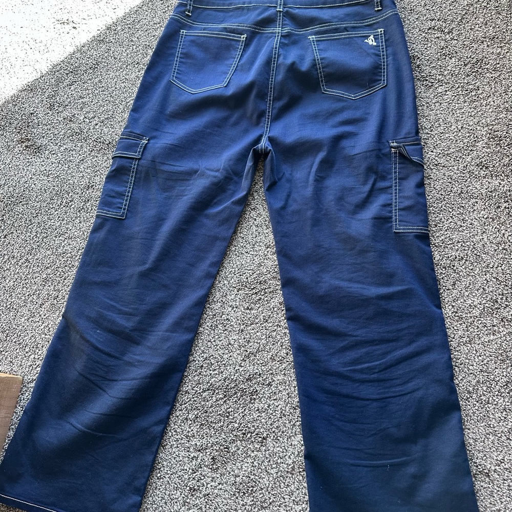 Navy Blue Cargo Pants - Picture 6 of 9